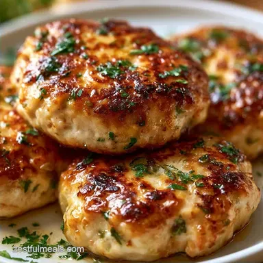 Ground Chicken Burgers for 4 Servings