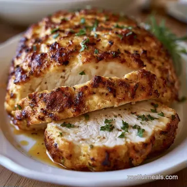 Chicken Meatloaf for 8 Servings Recipe Card