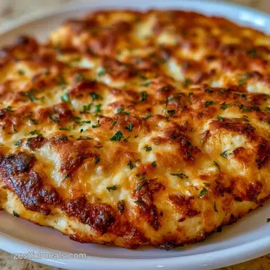 Ground Chicken Pizza Crust with Parmesan