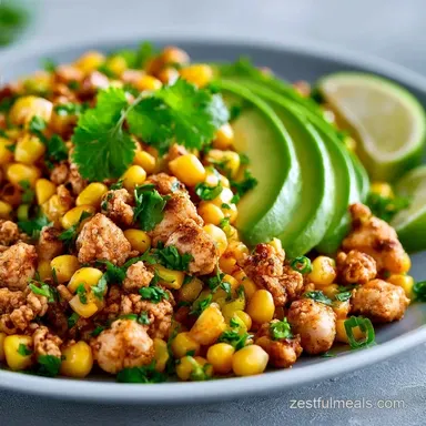 Ground Chicken Taco Bowl Meal Prep