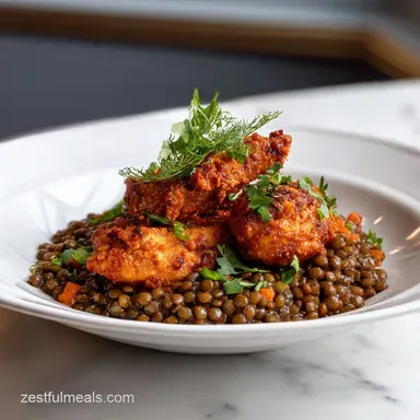 Harissa Chicken Lentils: One-Pot Recipe Card