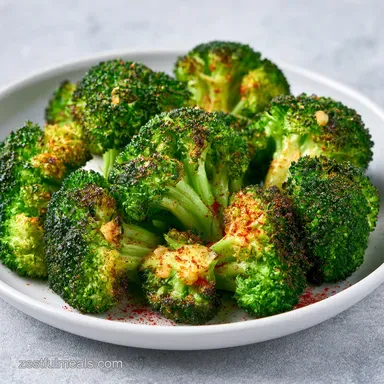 Air Fryer Broccoli in 15 Minutes Recipe Card