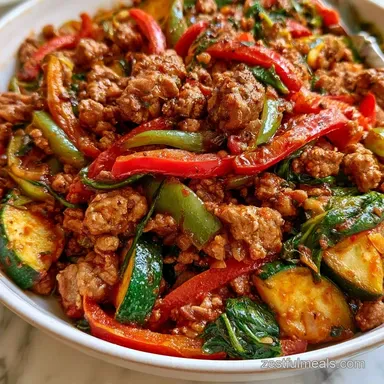 Healthy Ground Beef Skillet in 30 Min