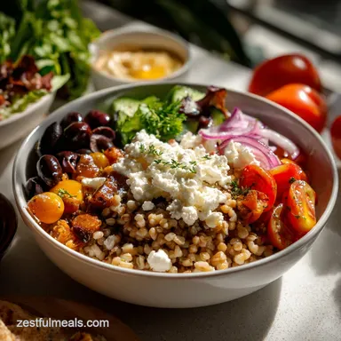 Healthy Meal Prep Bowls: Zesty Chicken & Quinoa Recipe Card
