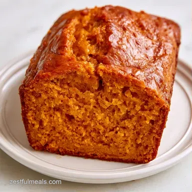 Healthy Pumpkin Bread with Maple Syrup Recipe Card