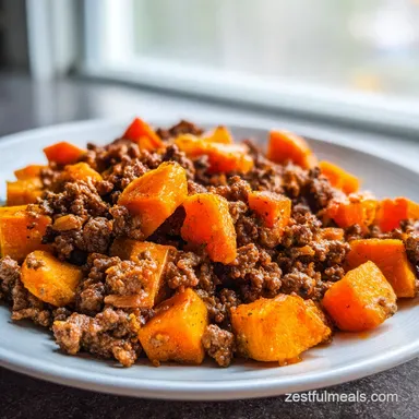 High Protein Beef Bowl for Meal Prep Recipe Card