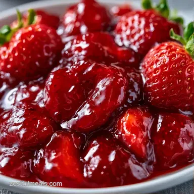 Strawberry Jam: Glossy and Spreadable Recipe Card
