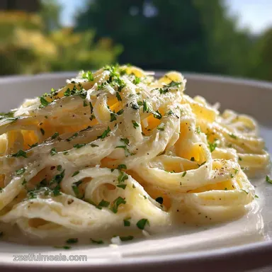 Homemade Alfredo Sauce Recipe in 15 Minutes Recipe Card