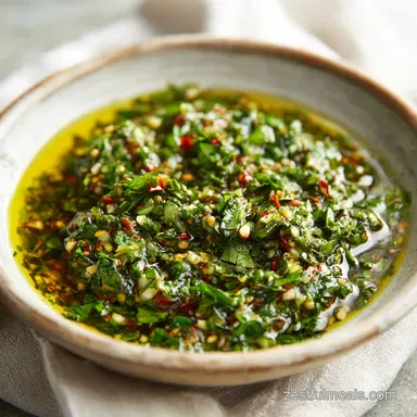 Homemade Chimichurri Sauce: A Fresh Herb Condiment in 15 Minutes