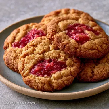 Jammy Rhubarb Cookies in 35 Minutes Recipe Card