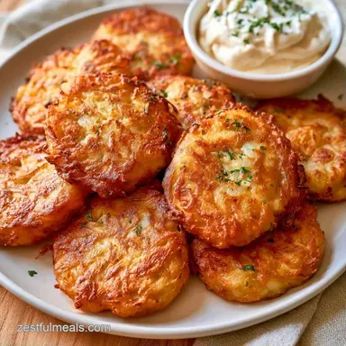 Jewish Potato Pancakes Latkes: Crispy Recipe Card