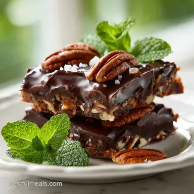 Kentucky Derby Bars in 45 Minutes with Bourbon and Pecans Recipe Card