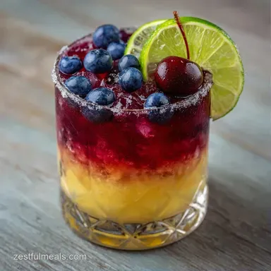 Patriotic Mocktail in 10 Minutes Recipe Card