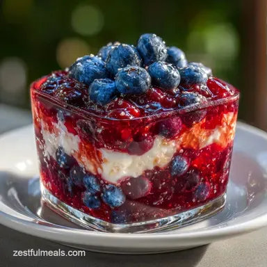 Patriotic Punch in 5 Minutes Recipe Card