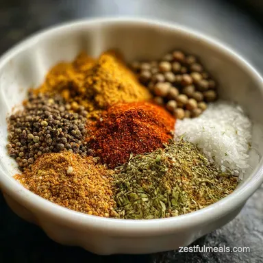 Lebanese 7 Spice - Flavorful Home Blend Recipe Card