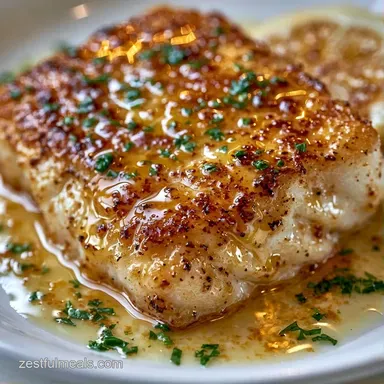 Lemon Butter Cod in 15 Minutes Recipe Card