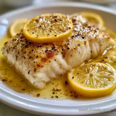 Lemon Pepper Baked Cod in 22 Minutes Recipe Card