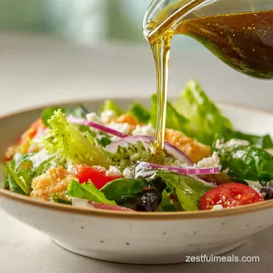 Low Salt Salad Dressing: Zesty & Herbaceous