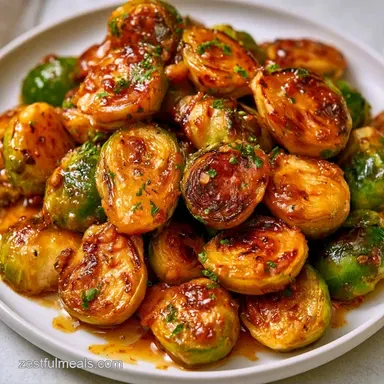 Caramelized Maple Brussels Sprouts Recipe Card