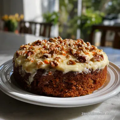Gluten Free Carrot Cake Recipe: Moisture Rich Crumb Recipe Card