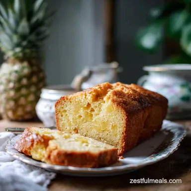 Pineapple Bread: A Moist Tropical Loaf for 10 Servings
