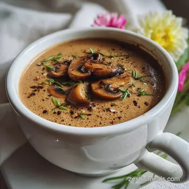 Mushroom Bisque Soup: Restaurant Quality in 60 Minutes Recipe Card