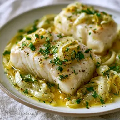 Olive Oil Poached Cod for 4 Servings