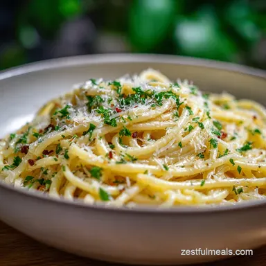 One Pot Creamy Garlic Pasta in 20 Minutes Recipe Card
