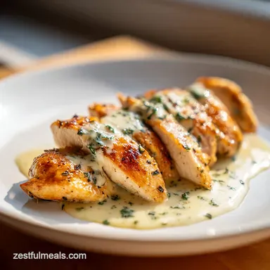 Pan-Seared Chicken Thighs with Creamy Garlic Sauce for 4 Servings