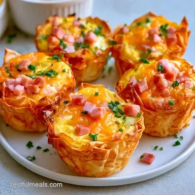 Phyllo Breakfast Cups in 35 Minutes Recipe Card