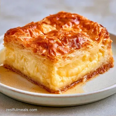 Phyllo Crinkle Cake with Condensed Milk