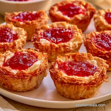 Phyllo Cups with Cream Cheese in 20 Min Recipe Card