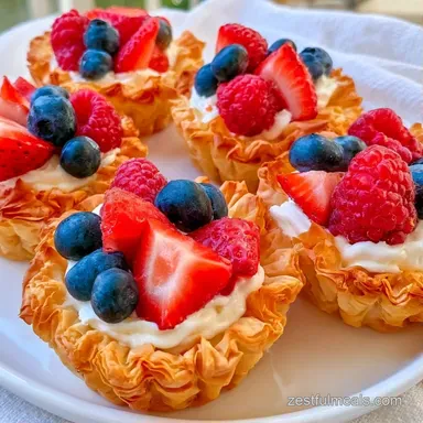Phyllo Fruit Cups in 15 Minutes Recipe Card