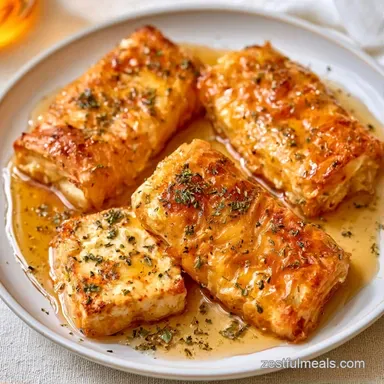 PhylloWrapped Baked Feta with Honey Recipe Card