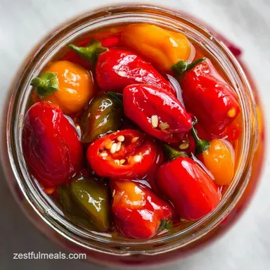 Pickled Peppadew Peppers - Ready in 30 Min