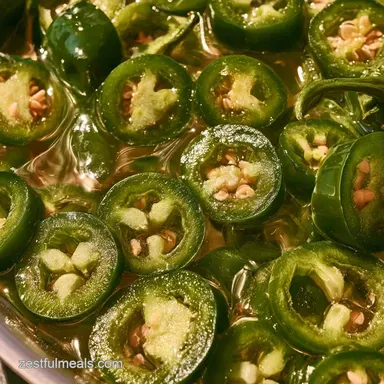 Quick Pickled Serrano Peppers Recipe Card
