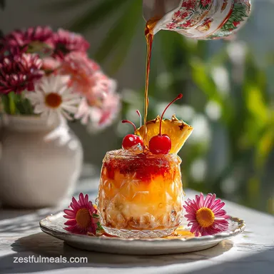 Pineapple Upside Down Cocktail Recipe in 5 Minutes Recipe Card