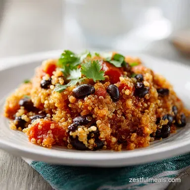 Healthy Quinoa Black Bean Casserole Recipe Recipe Card