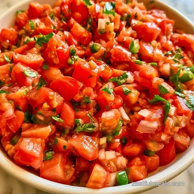 Raw Tomato Salsa Recipe in 20 Minutes Recipe Card