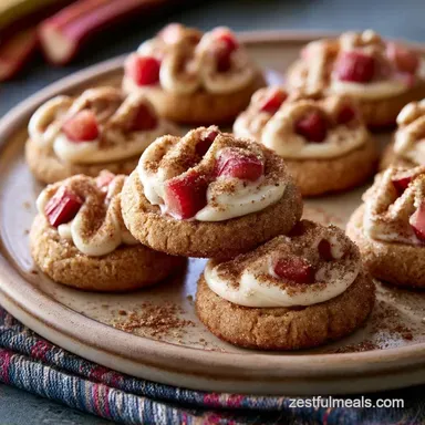 20 Rhubarb Cookies: Sugar, Jam & Cream Cheese