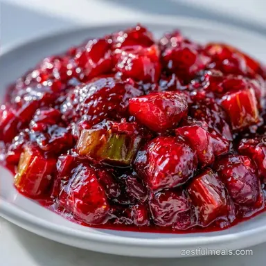 Rhubarb Strawberry Jam with Pectin