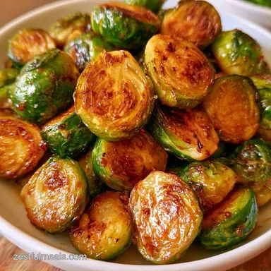 Roasted Brussels Sprouts in 35 Minutes Recipe Card