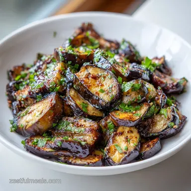 Spanish Roasted Garlic Eggplant for 4 Servings