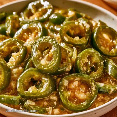 Serrano Pepper Pickle for 12 Servings Recipe Card