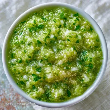 Serrano Pepper Salsa for 12 Servings Recipe Card