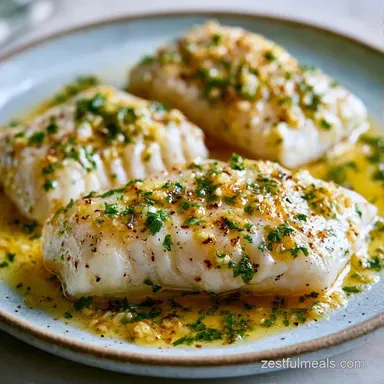 Simple Baked Cod Fillets in 20 Minutes Recipe Card