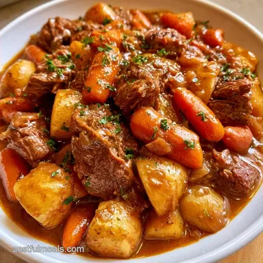 Slow Cooker Chuck Roast with Gravy for 6