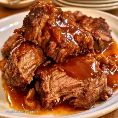 Slow Cooker Chuck Roast for 6 Servings