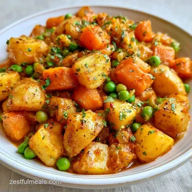 Slow Cooker Vegetable Stew with Potatoes Recipe Card