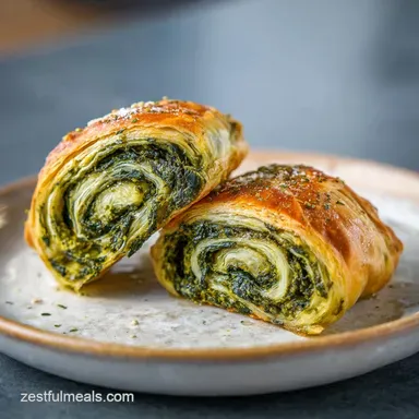 Spinach Stuffed Pastry: Crispy Layers in 1h 15min
